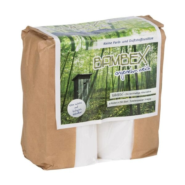 Bambex Premium Toilettenpapier, 4 Rollen