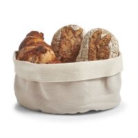 Brotbeutel rund, 20 cm, beige