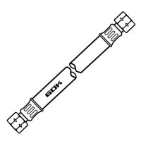 Mitteldruck-Schlauchleitung, 0,4 m, 2x links | 2023