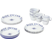 Blue Ocean Geschirrset Set, 16-teilig
